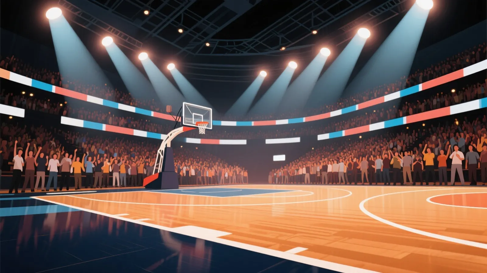 篮球赛场氛围